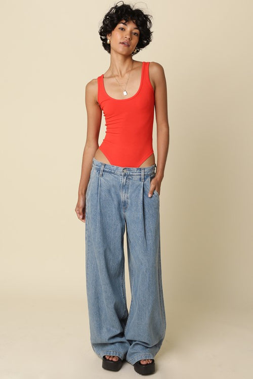 THEA RIBBED KNIT BOSYSUIT