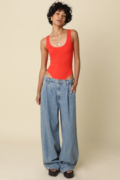 THEA RIBBED KNIT BOSYSUIT