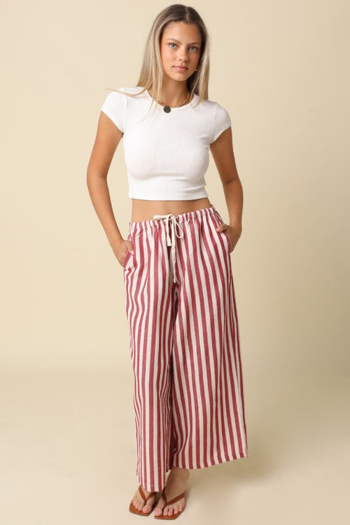 EVIE DRAWSTRING WIDELEG PANT