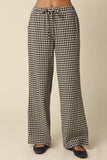 SIENNA GINGHAM DRAWSTRING PANTS