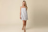 LOTTIE STRIPED LINEN MINI DRESS