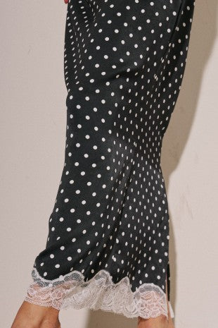 CHARLIE POLKA DOT MAXI DRESS