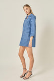 RAINEE A-LINE KAFTAN MINI DRESS