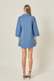 RAINEE A-LINE KAFTAN MINI DRESS