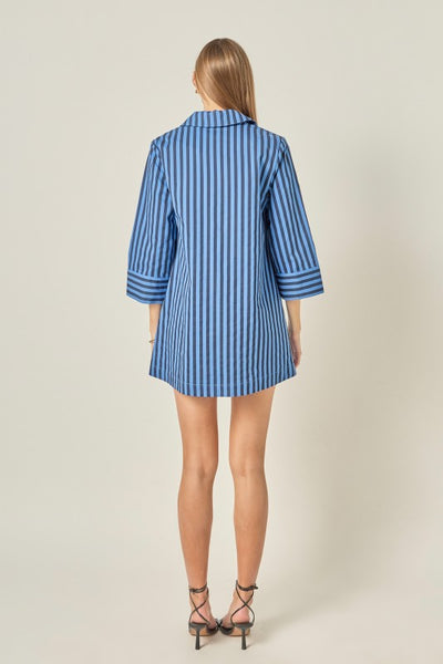 RAINEE A-LINE KAFTAN MINI DRESS