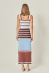 CLARKE CROCHET SLEEVELESS MIDI DRESS