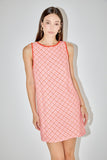 EVA EMBROIDERED MINI SHIFT DRESS