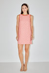EVA EMBROIDERED MINI SHIFT DRESS