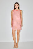 EVA EMBROIDERED MINI SHIFT DRESS