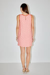 EVA EMBROIDERED MINI SHIFT DRESS