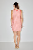EVA EMBROIDERED MINI SHIFT DRESS