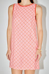 EVA EMBROIDERED MINI SHIFT DRESS