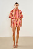 ANGELA STRIPED BUTTON UP SHIRT
