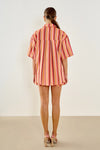 ANGELA STRIPED BUTTON UP SHIRT