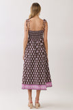 ERIKA TIE SHOULDER MIDI DRESS