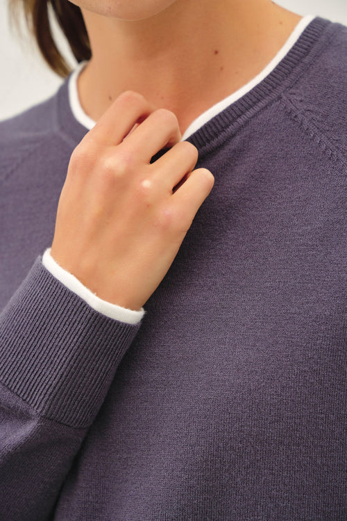 BRODY DOUBLE LAYER KNIT TOP