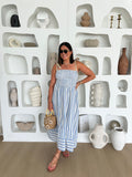 BRINDLEY WAIST SMOCKED MIDI DRESS
