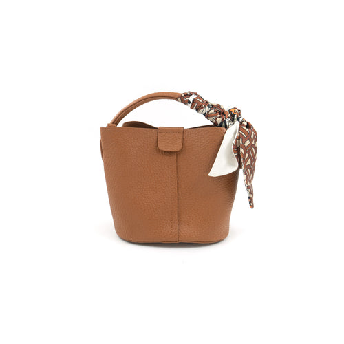 AVA VEGAN LEATHER MINI BUCKET BAG