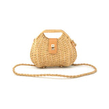 GRACIE BASKET STYLE BAG WITH WICKER STRAP