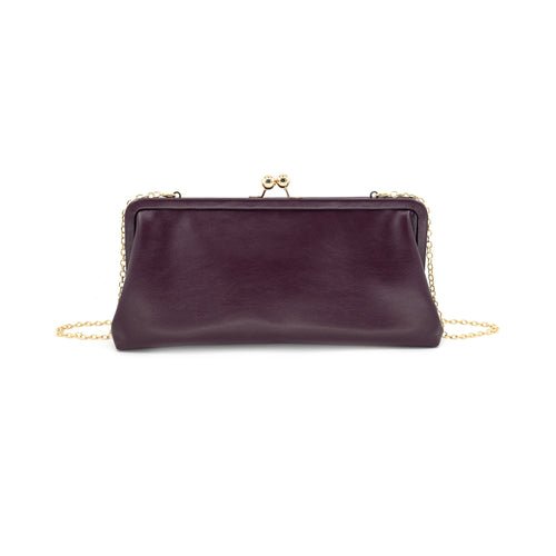 CAMI VEGAN LEATHER CLUTCH