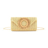SOLEA SUNBURST RAFFIA CLUTCH