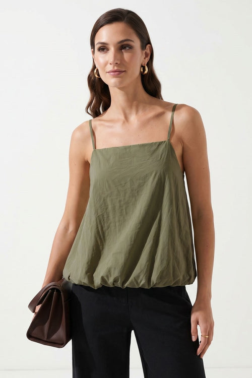 ELSA BUBBLE HEM CAMI TOP