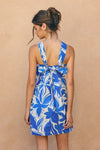 MAR KNOT HALTER MINI DRESS