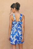 MAR KNOT HALTER MINI DRESS