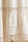 LEILA SMOCKED TIERED MAXI