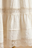 LEILA SMOCKED TIERED MAXI