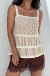 IRIS POINTELLE KNIT TOP