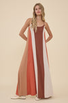 SAHARA COLOR BLOCK MAXI DRESS