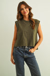 JESEE ROUND NECK SLUB TOP