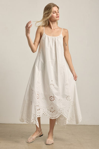 GABRIELA EYELET DETAIL MAXI DRESS