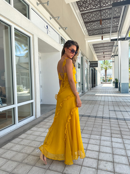 PARKER MARIGOLD MAXI DRESS