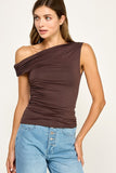 ALEXIA ONE SHOULDER KNIT TOP