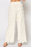 AVALOR SCALLOPED HIGH WAISTED PANTS