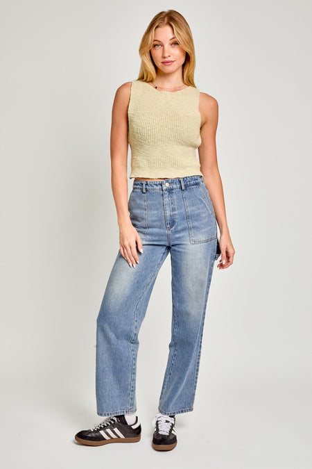 MCKAY HIGH WAISTED LINEN PANT