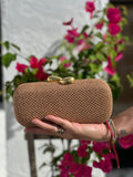 NALA STRAW CLUTCH