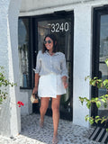 LILA COTTON GAUZE BUTTON DOWN