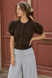 SOFT PUFF SLEEVE TOP