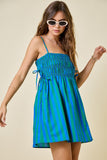 MOXIE STRIPED SUMMER DRESS WITH SIDE TIES