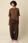 CAMILLA ASSYMETRIC LACE TRIM TOP