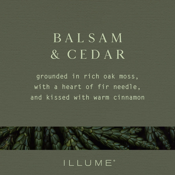 ILLUME BALSAM & CEDAR PLANT BASED CANDLE