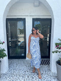 PARISIAN FLORAL MIDI DRESS