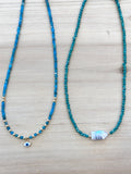 TURQUOISE BEADED NECKLACE