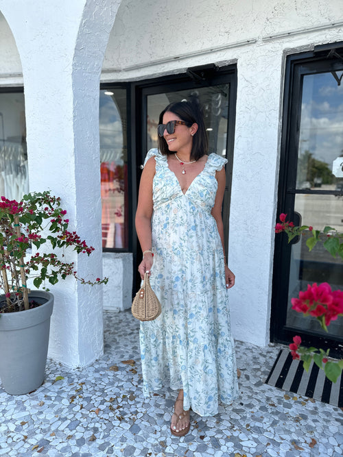 KEATON TIERED SLEEVELESS MAXI