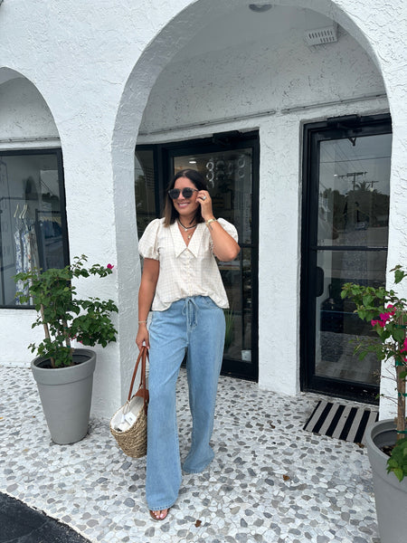 GIA PETER PAN COLLAR BLOUSE