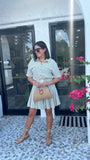 GIGI TIE FRONT MINI DRESS