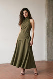 CLARA HALTER MAXI DRESS